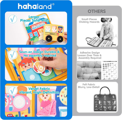 hahaland Busy Book Actividades de aprendizaje preescolar - Regalos...