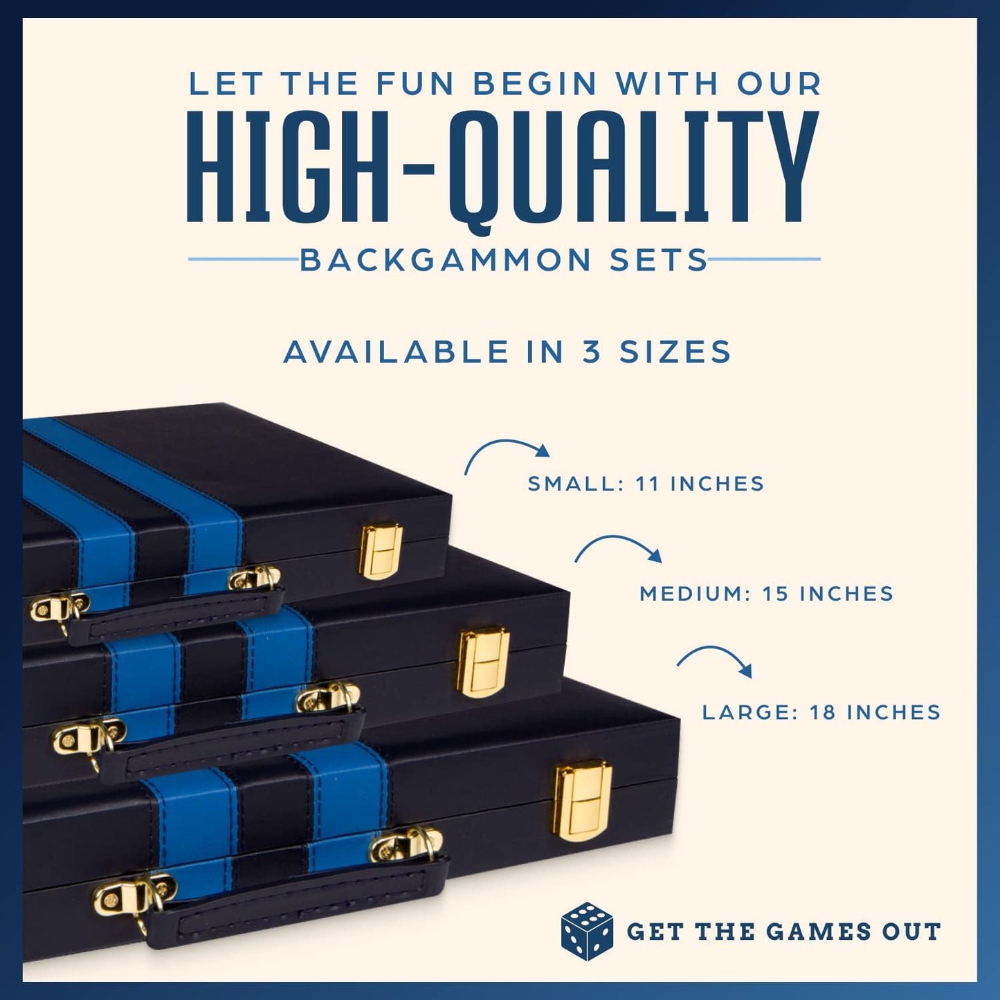 Juego de mesa de Backgammon con estuche, disponible en tamaños pequ...