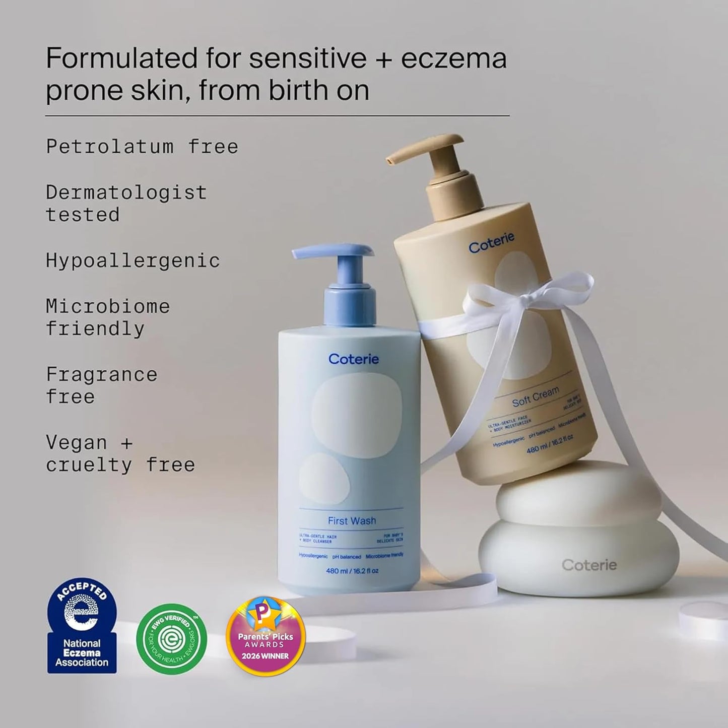 Coterie Skincare Essentials Set | Pañales para recién nacidos (93 u...