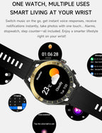 ATEVIX Reloj inteligente con auriculares para Android y iPhone, pan...