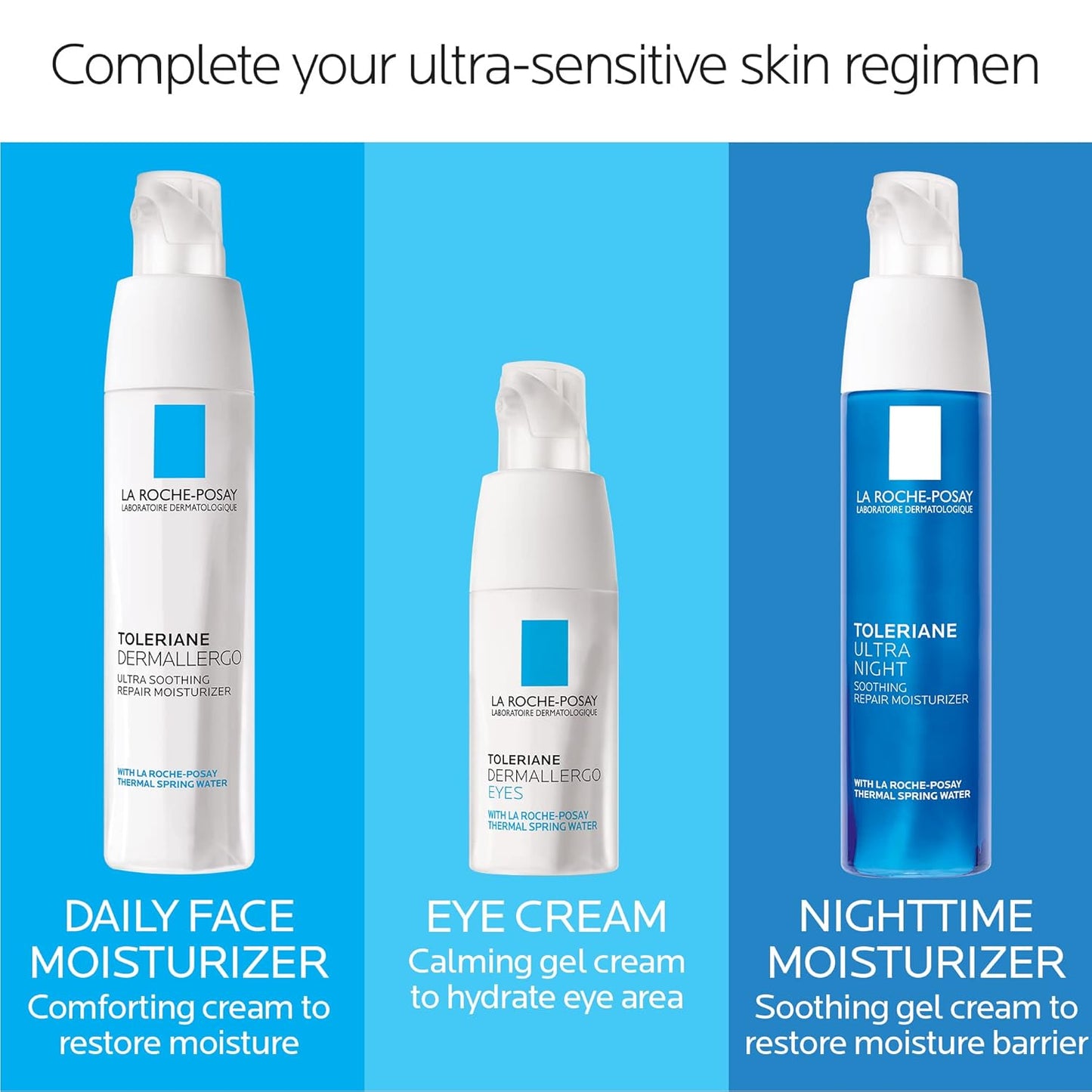 La Roche-Posay Toleriane Humectador facial, relajante, ultra Intens...
