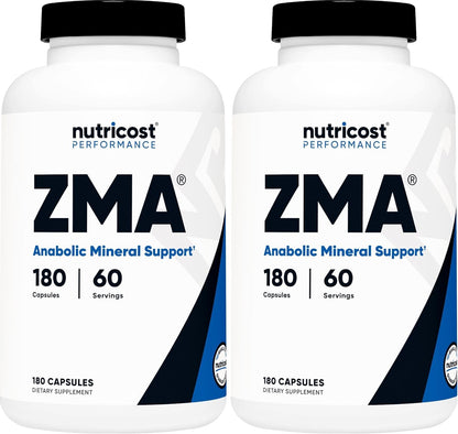 Nutricost ZMA 180 Cápsulas - Suplemento ZMA sin OGM y sin gluten (p...