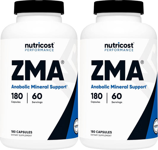 Nutricost ZMA 180 Cápsulas - Suplemento ZMA sin OGM y sin gluten (p...