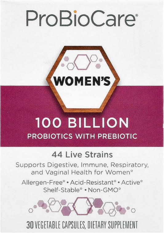 ProBioCare Probiótico para mujeres 100 mil millones de UFC, apoya l...