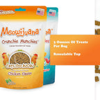 Meowijuana Crunchie Munchie - Paquete de golosinas de hierba gatera...