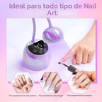 Makartt Lámpara de uñas UV inalámbrica de cuello de cisne para uñas...
