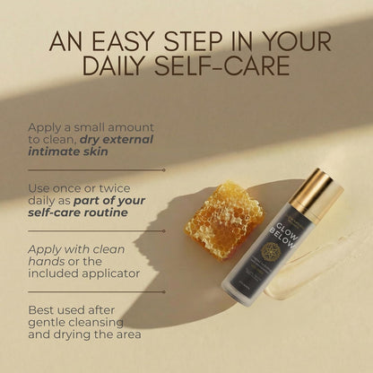 Glow Natural Wellness Glow Below con DHEA \u2013 Crema de apoyo ext...
