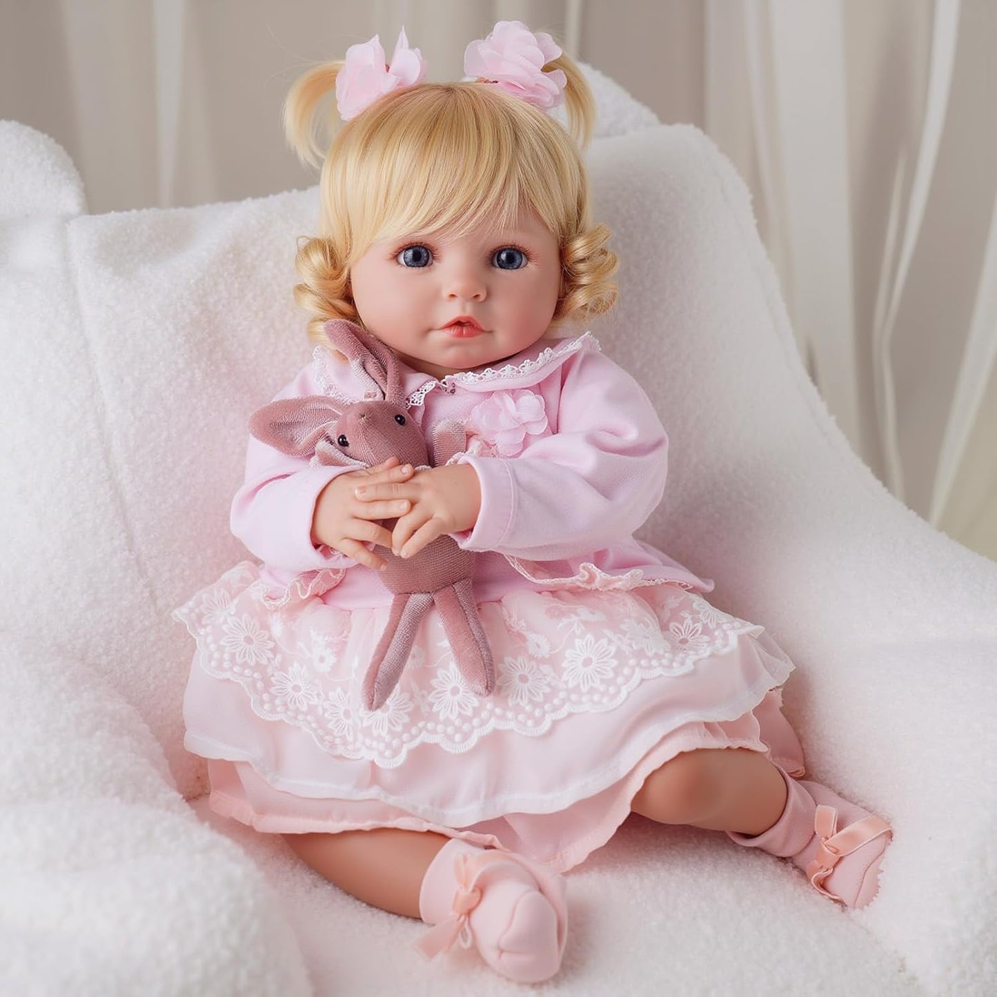 BABESIDE Muñeca de bebé realista de 20 pulgadas para niña, muñecas...
