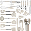 Juego de utensilios de cocina - Utensilios de cocina de silicona -...