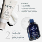 Virtue 6-en-1 Estilizador de Cabello, Crema de Peinado con Protecci...