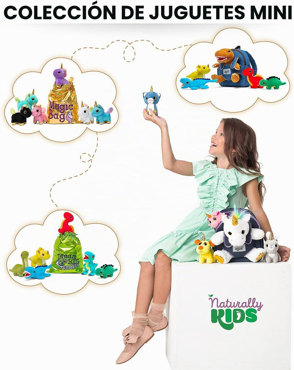 Naturally KIDS - Mochila de unicornio para niños de 2 a 5 años | Re...