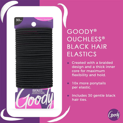 Goody Ouchless - Elásticos para el cabello, sin tirones, sin rotura...