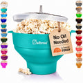 Salbree Tazón plegable de silicona para hacer palomitas de maíz par...