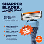 Dollar Shave Club - 4 recambios de maquinilla de afeitar (12 unidad...