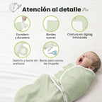 Paquete de 3 sacos de dormir orgánicos para bebés - Mantas envolven...