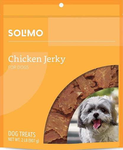 Amazon Brand - Solimo Golosinas de Pollo Deshidratado para Perros,...