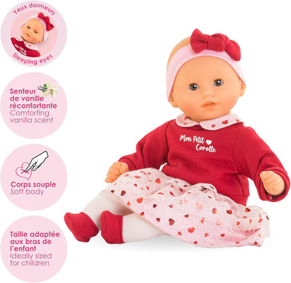 Corolle Margaux Petals - Muñeca bebé niño suave de 12" con arom...