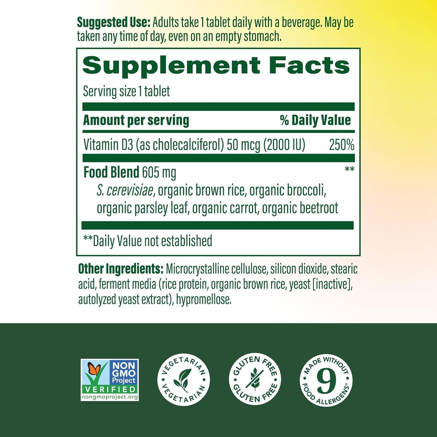 MegaFood Vitamina D3 2000 UI (50 mcg) \u2013 Suplementos de vitamin...