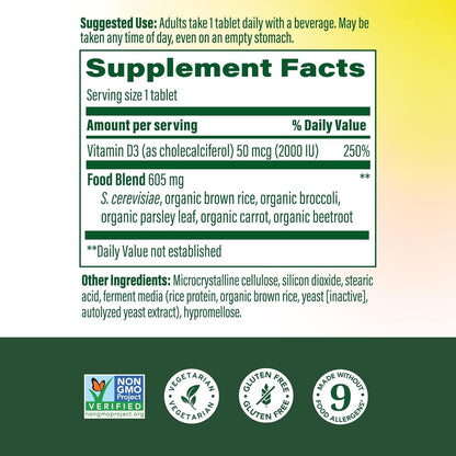 MegaFood Vitamina D3 2000 UI (50 mcg) \u2013 Suplementos de vitamin...