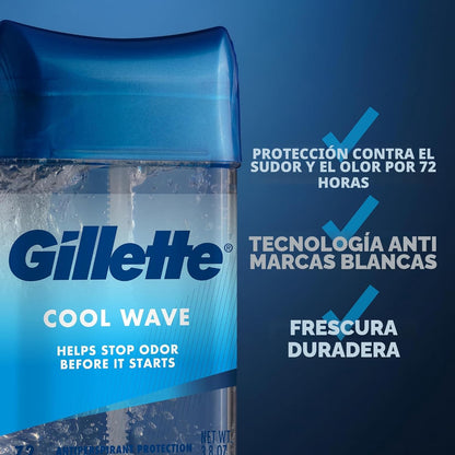 Gillette Antitranspirante y desodorante para hombres, resistencia c...