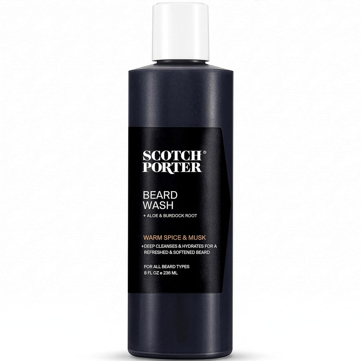 Champú hidratante para lavado de barba Scotch Porter, especias cáli...