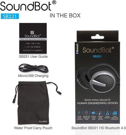 Soundbot SB221 HD Bluetooth inalámbrico 4.0 Auriculares deportivos...
