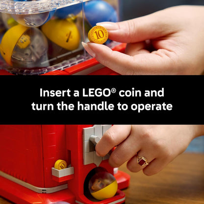 LEGO Ideas Minifigure - Juego de construcción de máquinas expendedoras para adultos, decoración creativa de oficina o estante de libros para el hogar, juguete dispensador de cápsulas, regalo