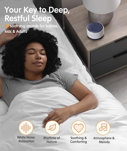 FamiSym Máquina de Sonido para Dormir para Bebés, Niños y Adultos -...