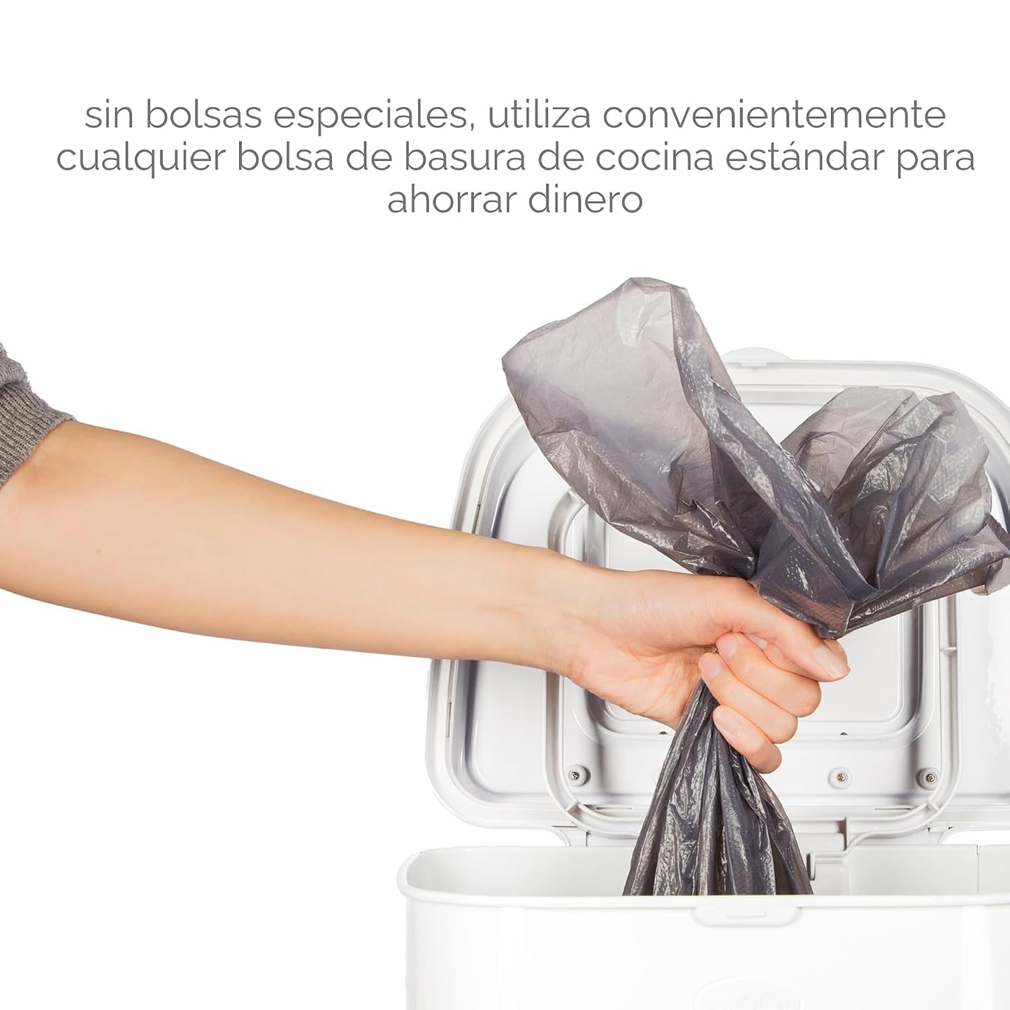 Ubbi, cubo de pañales para adultos, de acero con bloqueo de olores,...