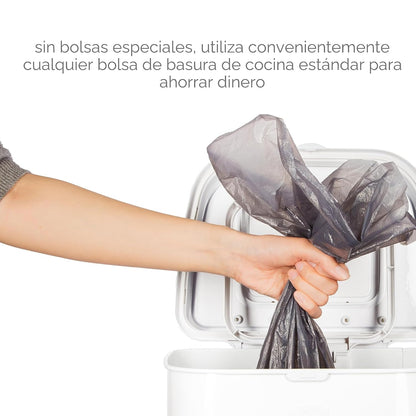 Ubbi, cubo de pañales para adultos, de acero con bloqueo de olores,...