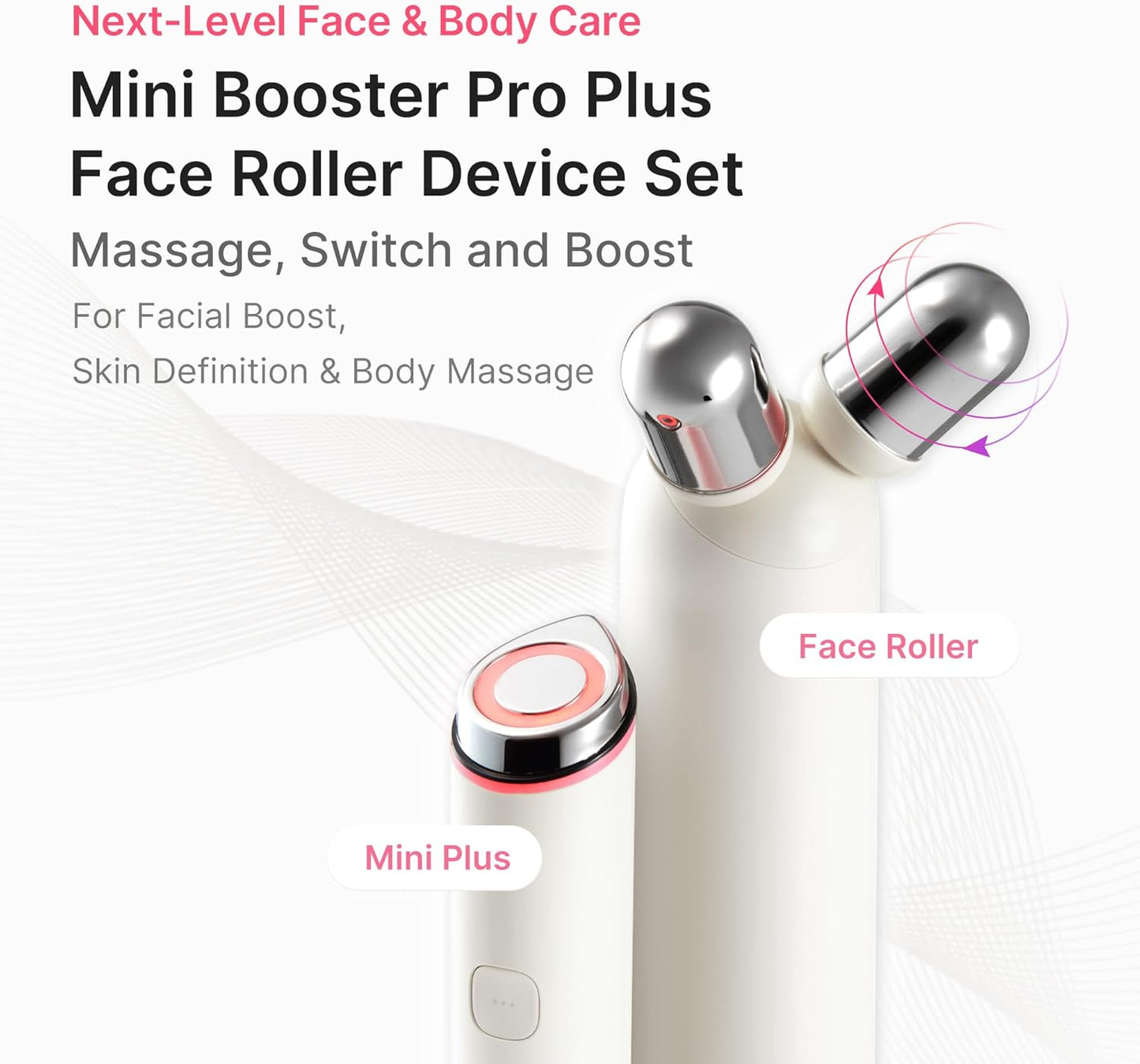 medicube Mini Booster Pro Plus - Juego de dispositivos de rodillo f...