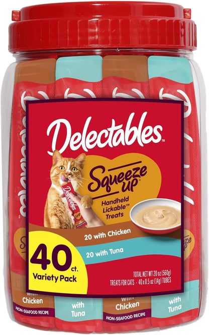 ¡Nuevo! Delectables Pack de Variedad en Tubo, Puré Cremoso Apretáve...