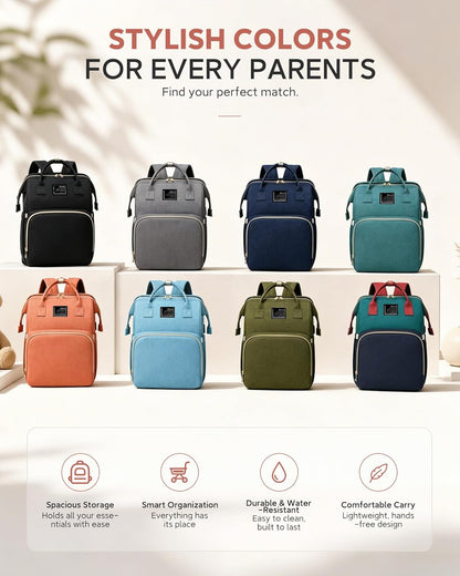 Mochila de pañales para niño negro: Bolsas para bebé y niño pequeño...