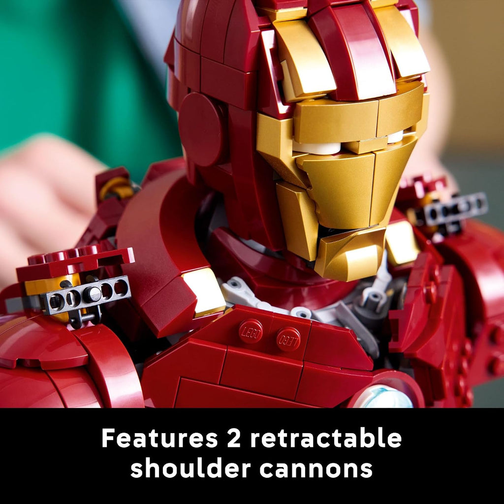 LEGO Marvel Iron Man MK4 Bust - Kit de construcción para adultos, a...