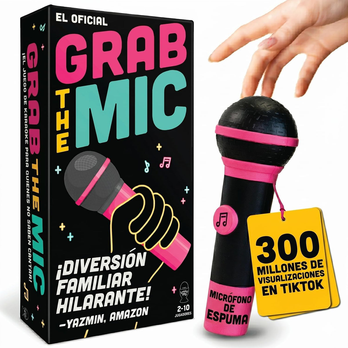 Agarra el micrófono, Juego de Karaoke con Microfono de Espuma para...