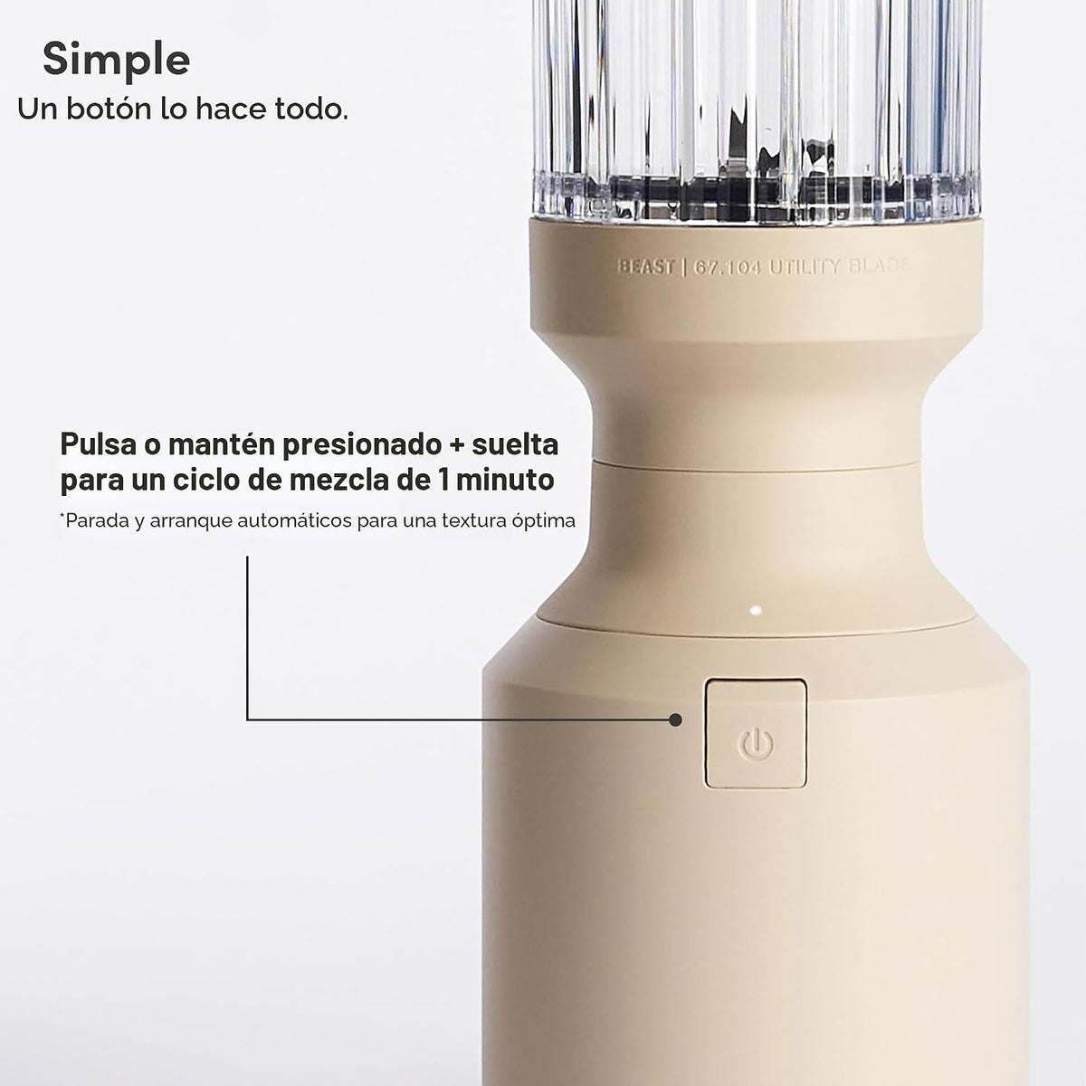 La licuadora mini Beast | Mini licuadora de encimera de cocina | Me...