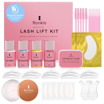 Kit de levantamiento de pestañas en el salón casero: kit profesiona...