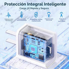 Cargador rápido para iPhone 17 16 15 de 10 pies, cargador de 20 W p...