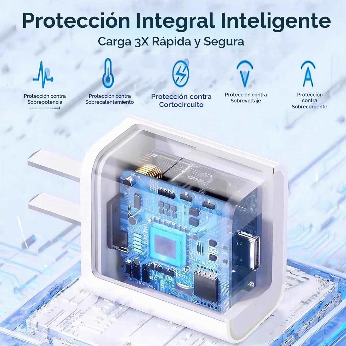Cargador rápido para iPhone 17 16 15 de 10 pies, cargador de 20 W p...