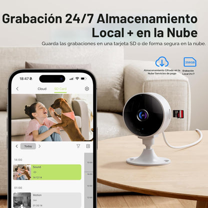 Elelink Cámaras inalámbricas 2K para cámara de seguridad del hogar,...