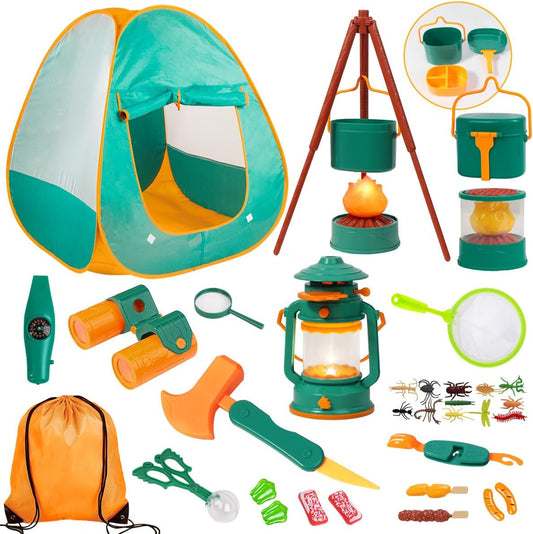 Meland Juego de Campamento para Niños con Tienda - Juguetes para Ni...