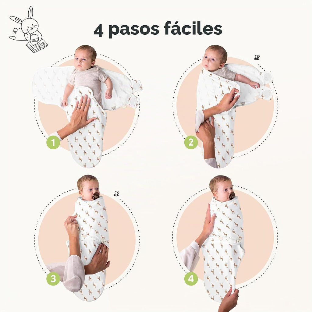 KeaBabies Paquete de 3 pañales orgánicos para recién nacidos, 0.5 T...