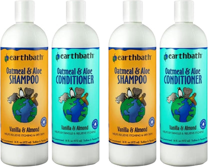 earthbath Juego de champú y acondicionador de avena y aloe para per...