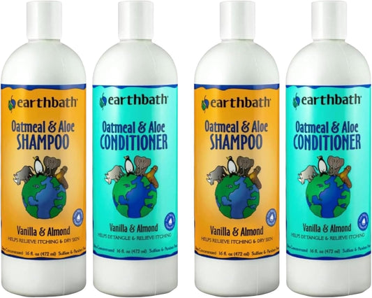 earthbath Juego de champú y acondicionador de avena y aloe para per...