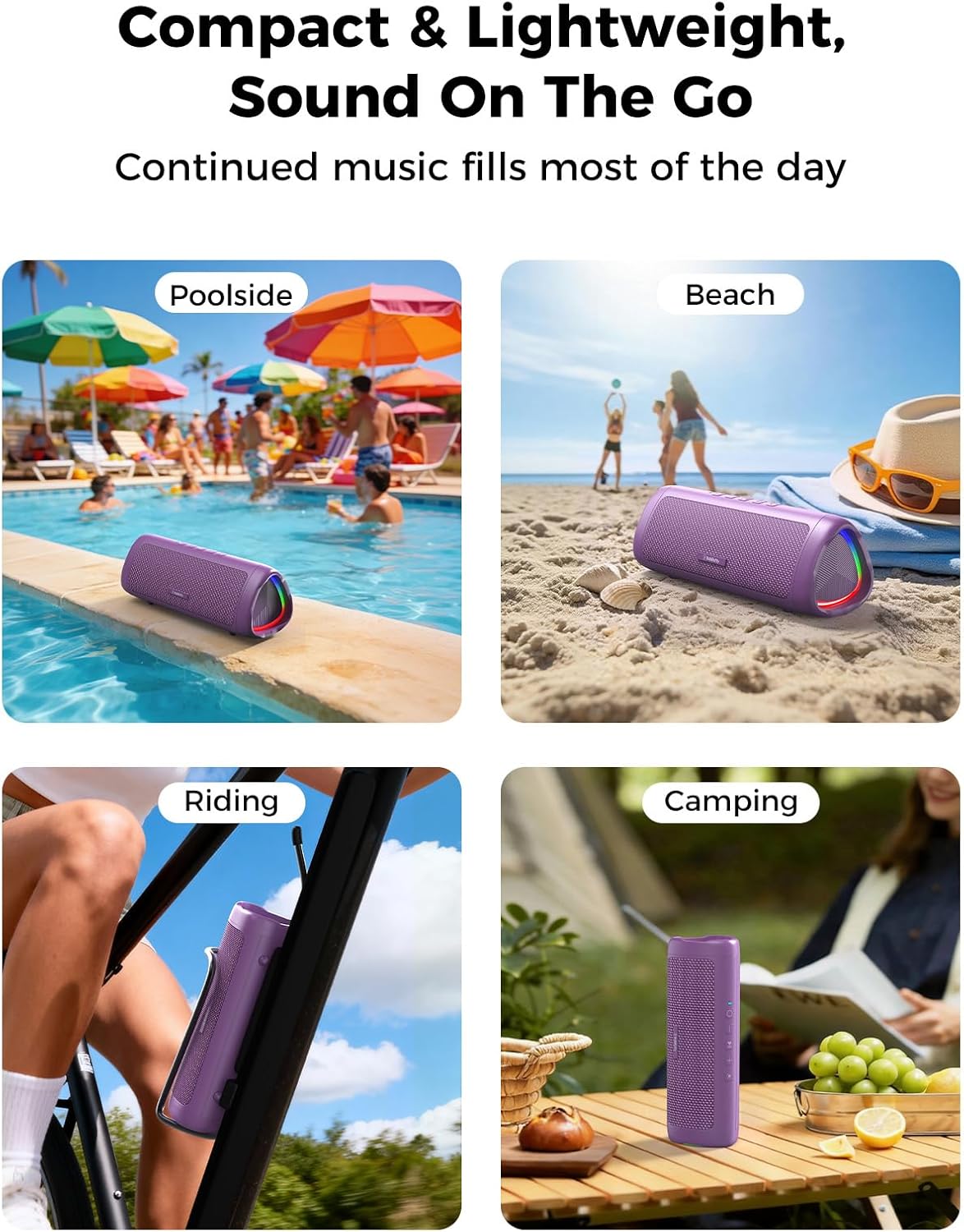 BolaButty Altavoz Bluetooth con sonido HD, inalámbrico portátil, IP...