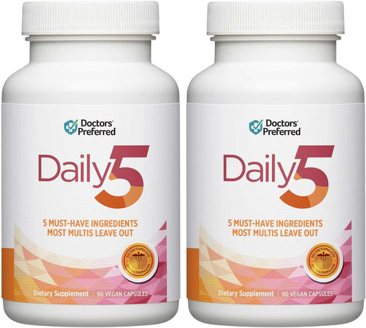 DOCTORS' PREFERRED Daily5 Multivitamínico para mujeres y hombre...