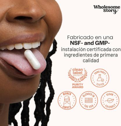 Wholesome Story Suplemento de mio-inositol y D-quiro inositol para...