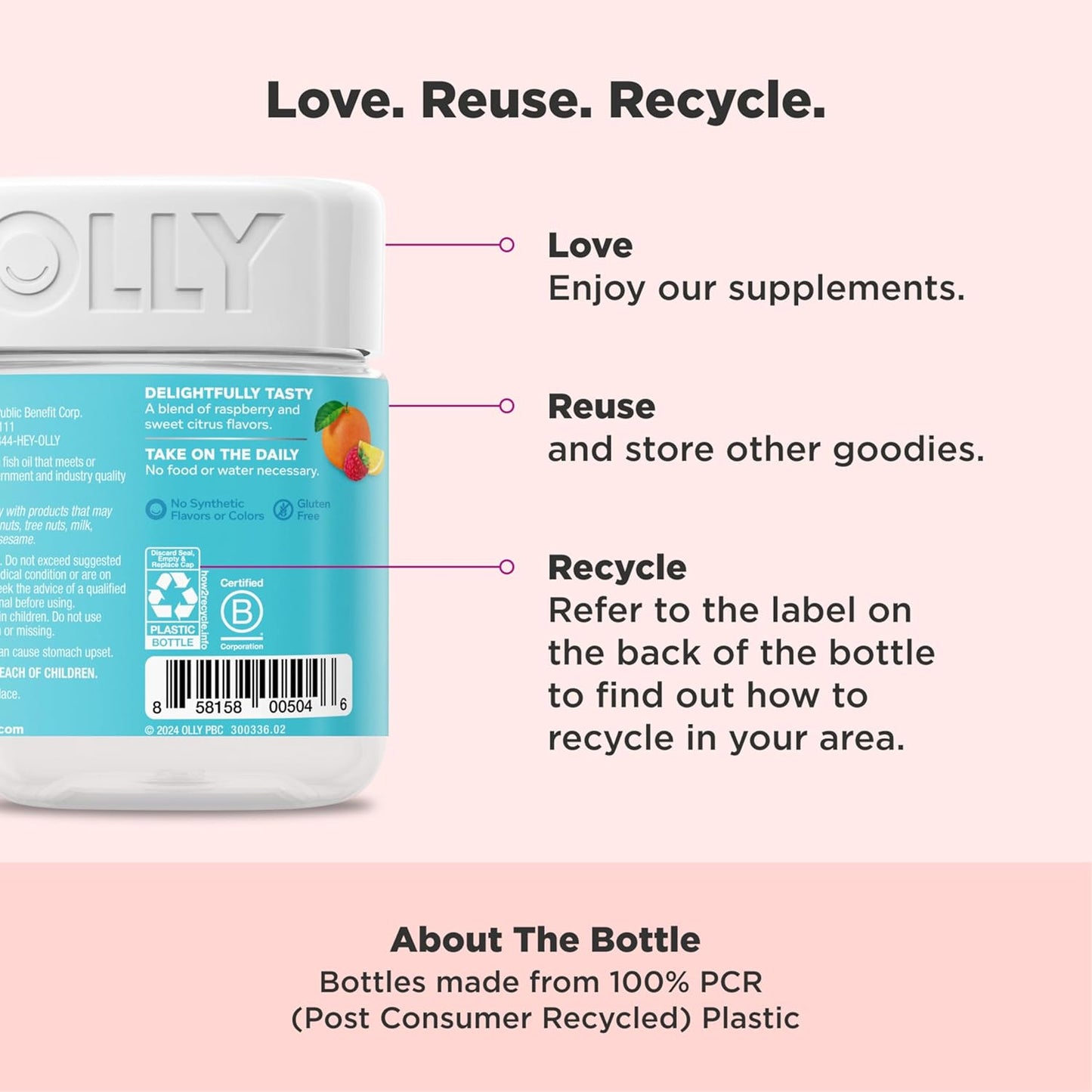 OLLY - Goma multivitamínica prenatal, favorece el crecimiento salud...