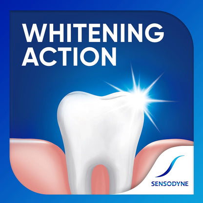 Sensodyne Repair & Protect - Pasta dental blanqueadora para dientes sensibles y prevención de caries, 3.4 onzas (paquete de 4)