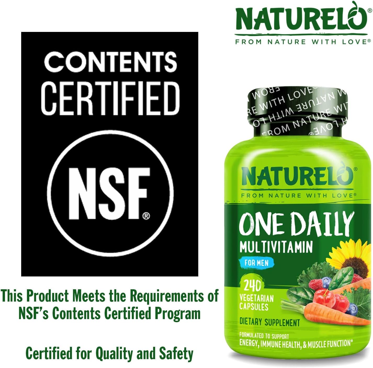 NATURELO Multivitamínicos para hombres - Un multivitamínico diario...